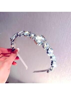 Crystal Bling Rhinestone Headband Glam Hairband